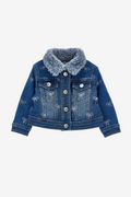 Jeans Jacke mit Strassschleifen