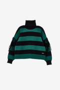 Gestreifter Pullover mit Fransen