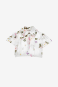 Flower blouse cropped