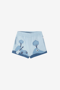 Landscape Patchwork Chambray Shorts