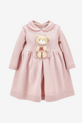 Jacquard-Kleid mit Plüsch-Teddybär