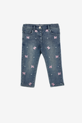 Bestickte Fleece-Jeans