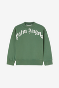 Sweatshirt with Round Neck and Logo Print