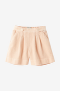 Bermudashorts aus Samt in Rosa
