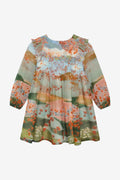 Japanese Landscape Print Dress