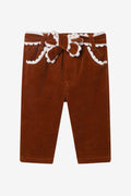 Brown Baby Pants with Bow