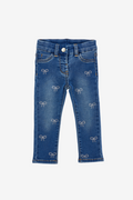 Jeans Schleifen Strass