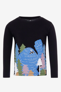Kids Longsleeve Forest Monster Print