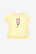 Baby T-Shirt mit Tulpe und Strass