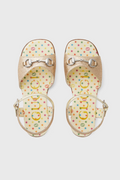 Children's glitter sandal with Horsebit