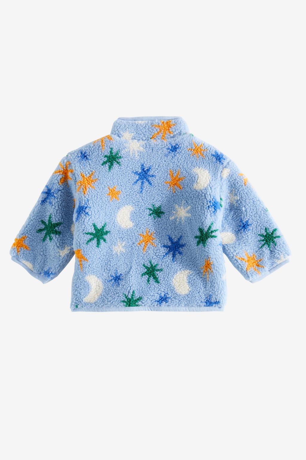 Moon and stars pattern fleecejacket