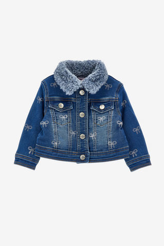Jeans Jacke mit Strassschleifen