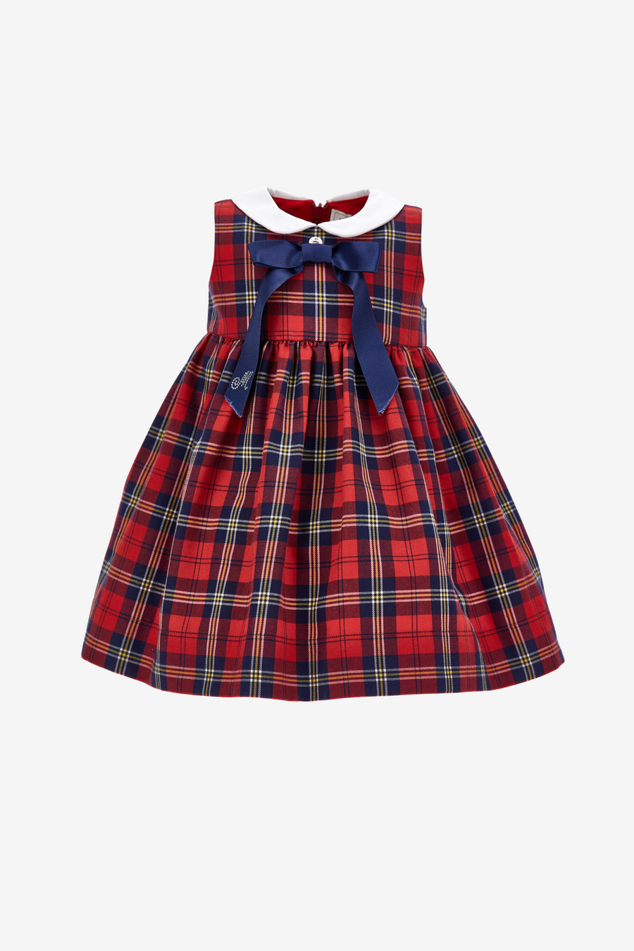 Glamouröses Tartankleid mit Schleife