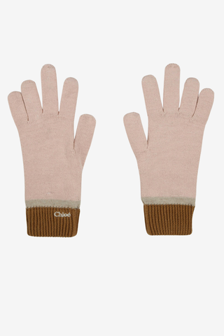 Gloves with Chloé Logo