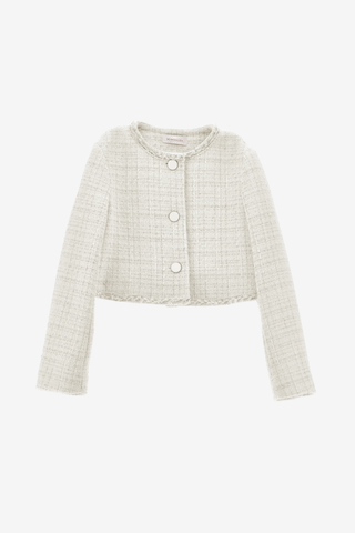 Bouclé Crop Blazer