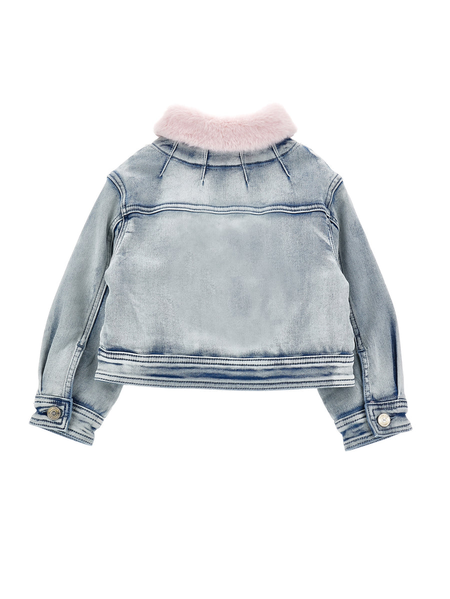 Pelzjacke mit Strass