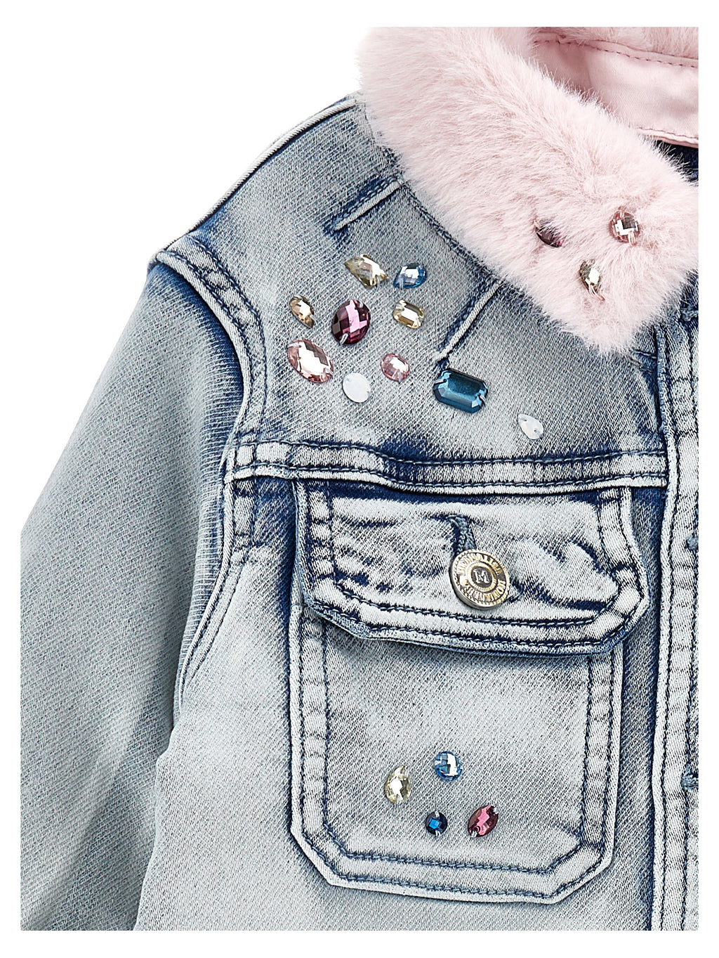Pelzjacke mit Strass