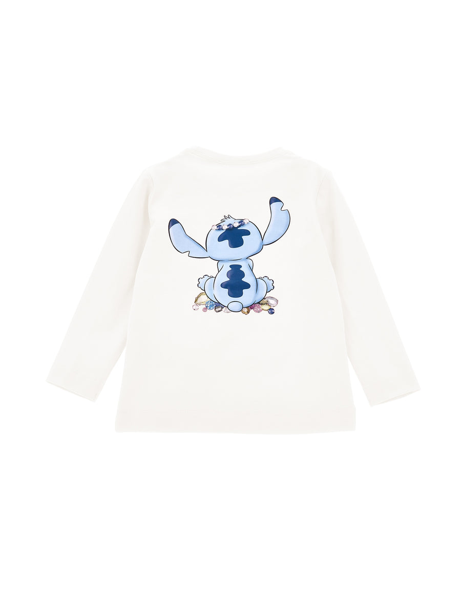 Stitch T-Shirt mit Strasssteinen