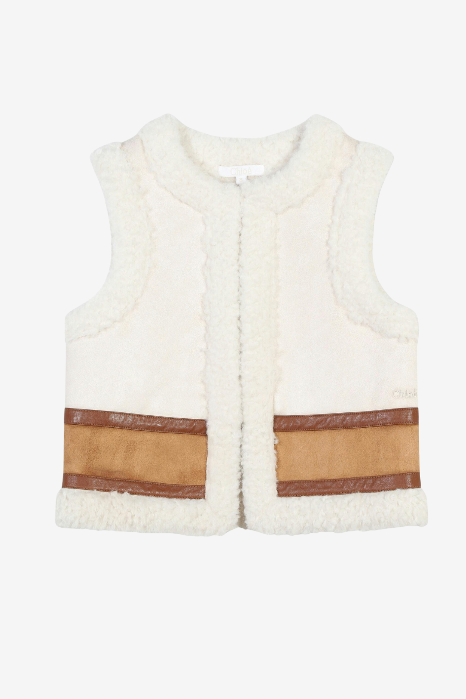 Vest with fake fur