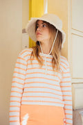 Striped Long Sleeve Knit Top