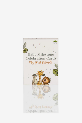 Baby Milestone Card my First Friends, Englisch