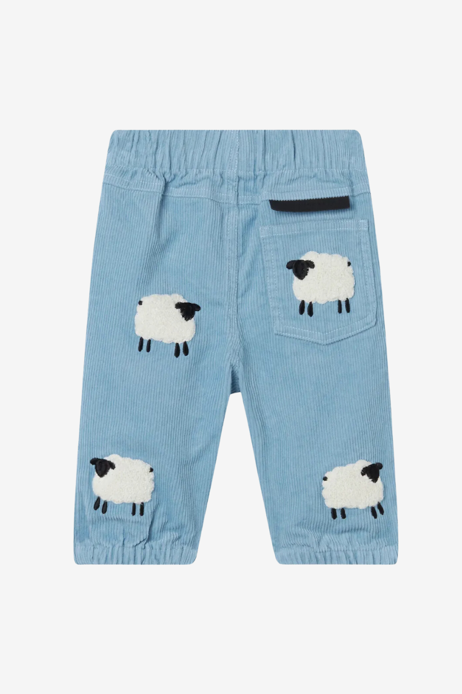 Sheep pattern denim trousers