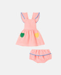 Dress with Tulip Patches and Matching Shrug