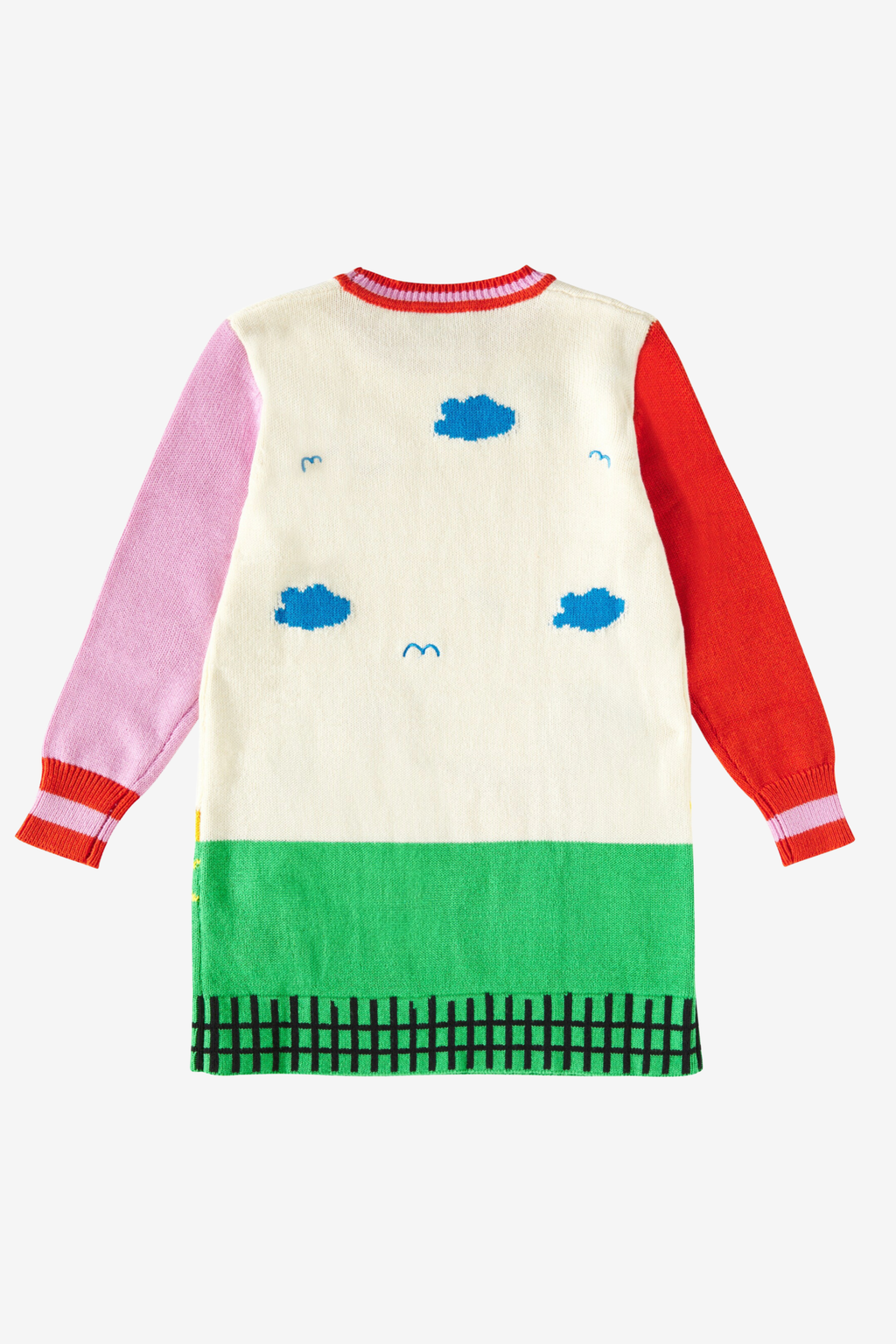 Farmyard graphic knitted dress