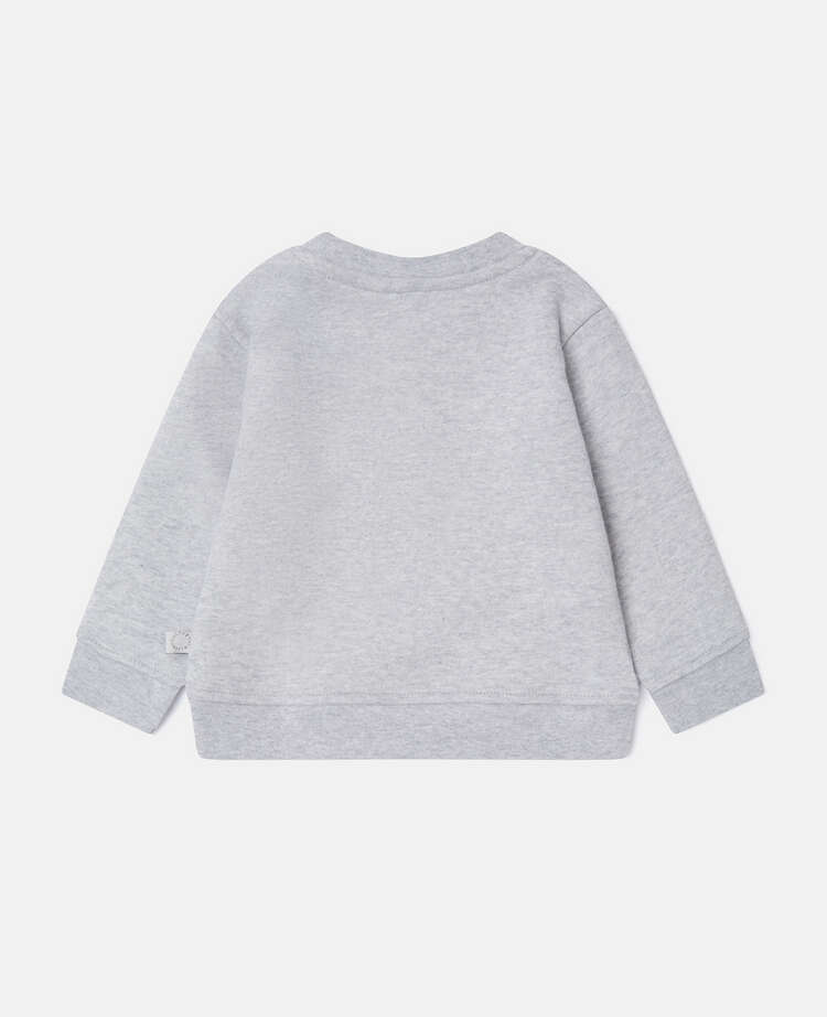 Baby Sweatshirt Grey with Animal Print