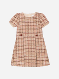 Elegant burgundy dress for girls