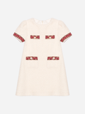 Bouclé dress with elegant details