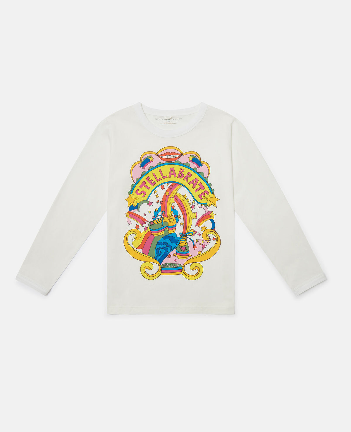 Kids Longsleeve Colorful Logo Graphic