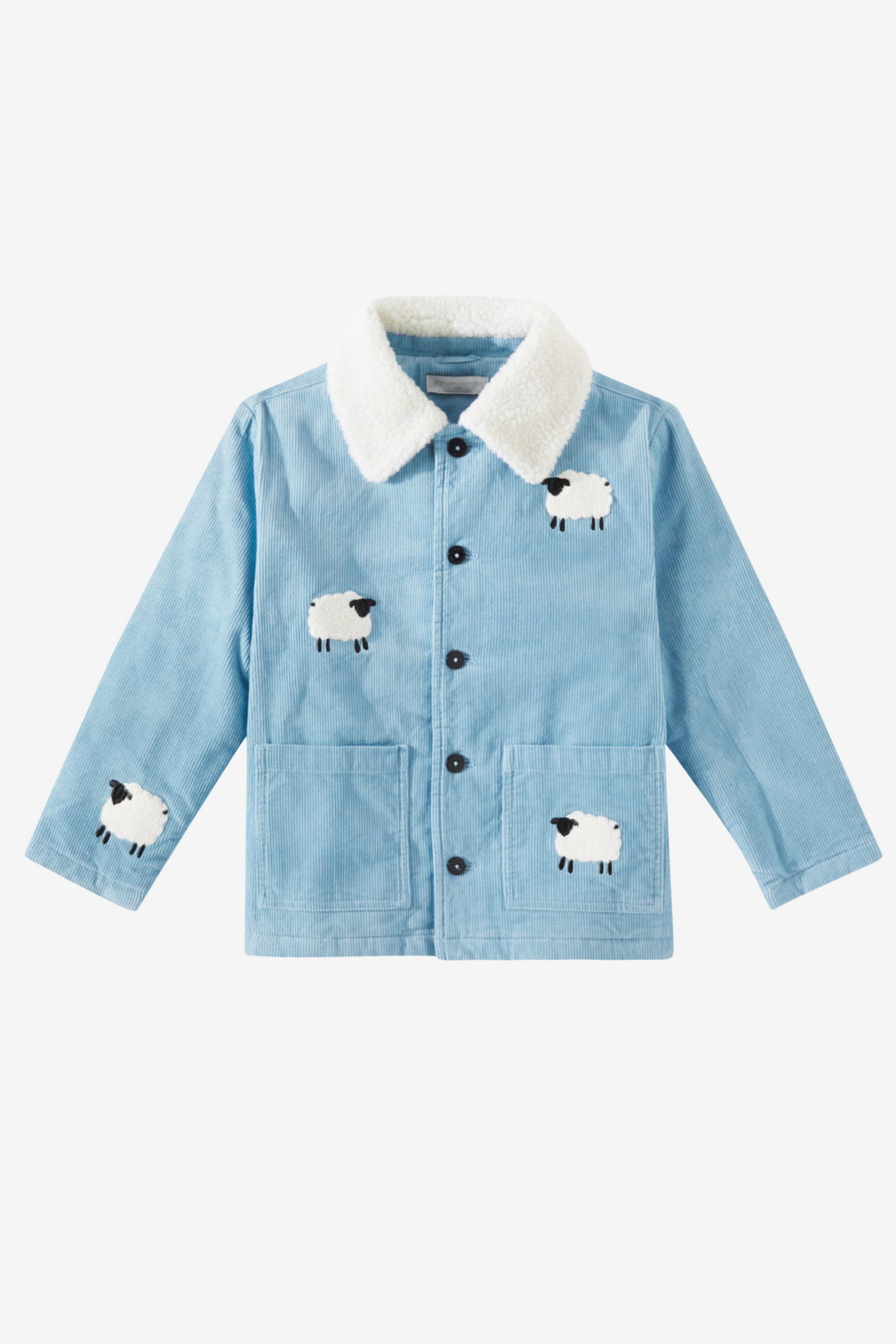 Sheep pattern denim jacket