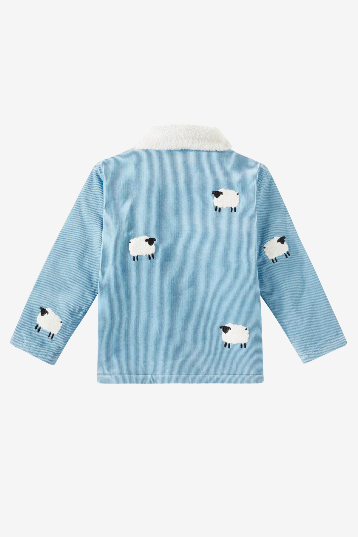 Sheep pattern denim jacket