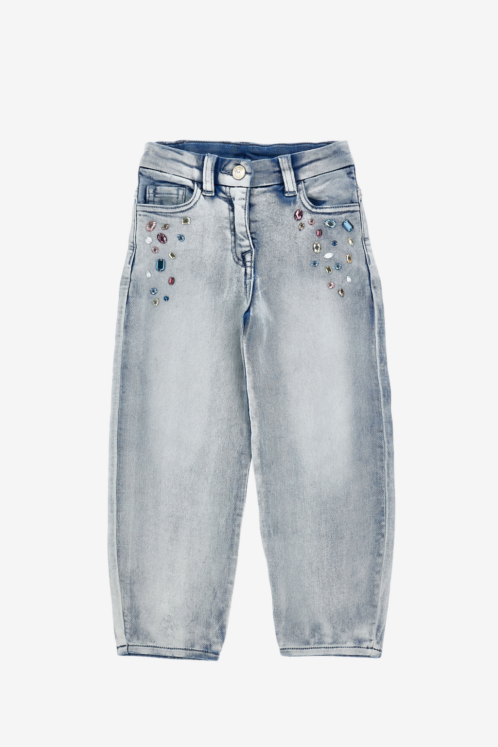 Jeans mit Strass und Kristallen