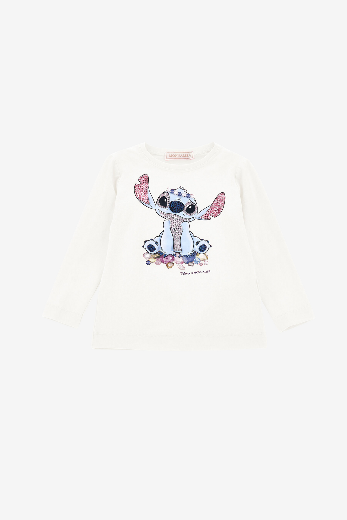 Stitch T-Shirt mit Strasssteinen