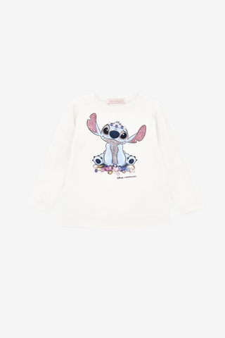 Stitch T-Shirt mit Strasssteinen