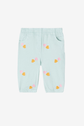 Pants with Heart Embroidery