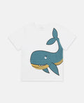 T-Shirt Whale Graphic and Lift-Up Mouth Detail