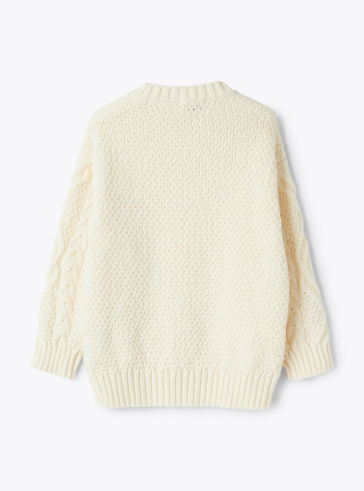 Cotton and wool sweater