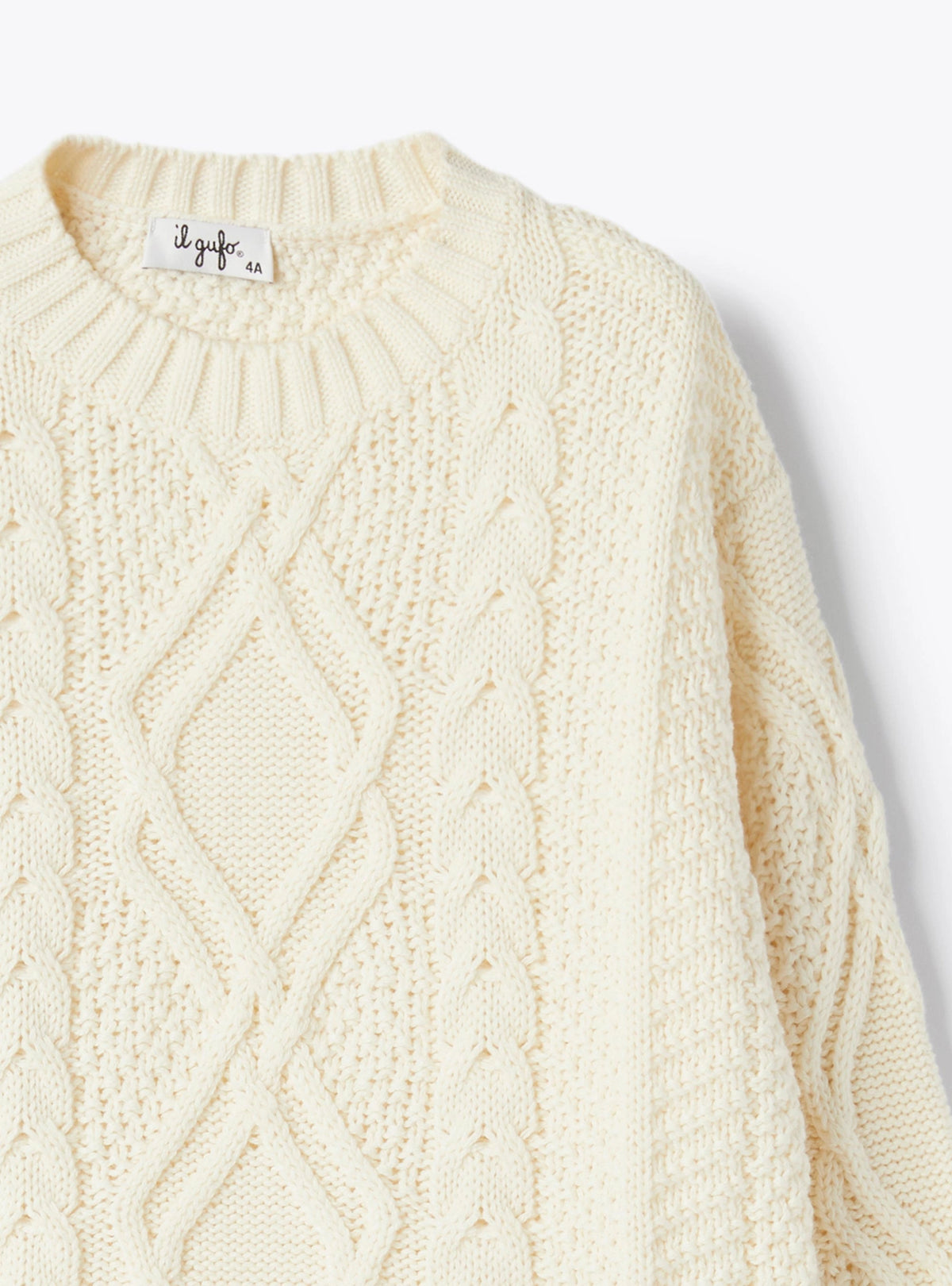 Cotton and wool sweater