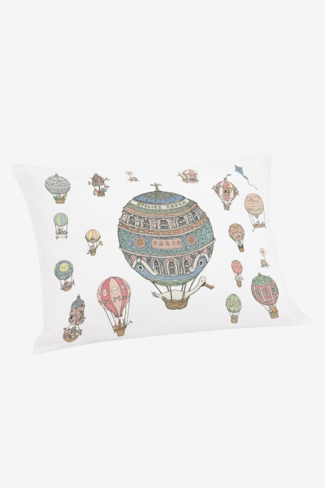 Satin Cushion - Hot Air Balloons