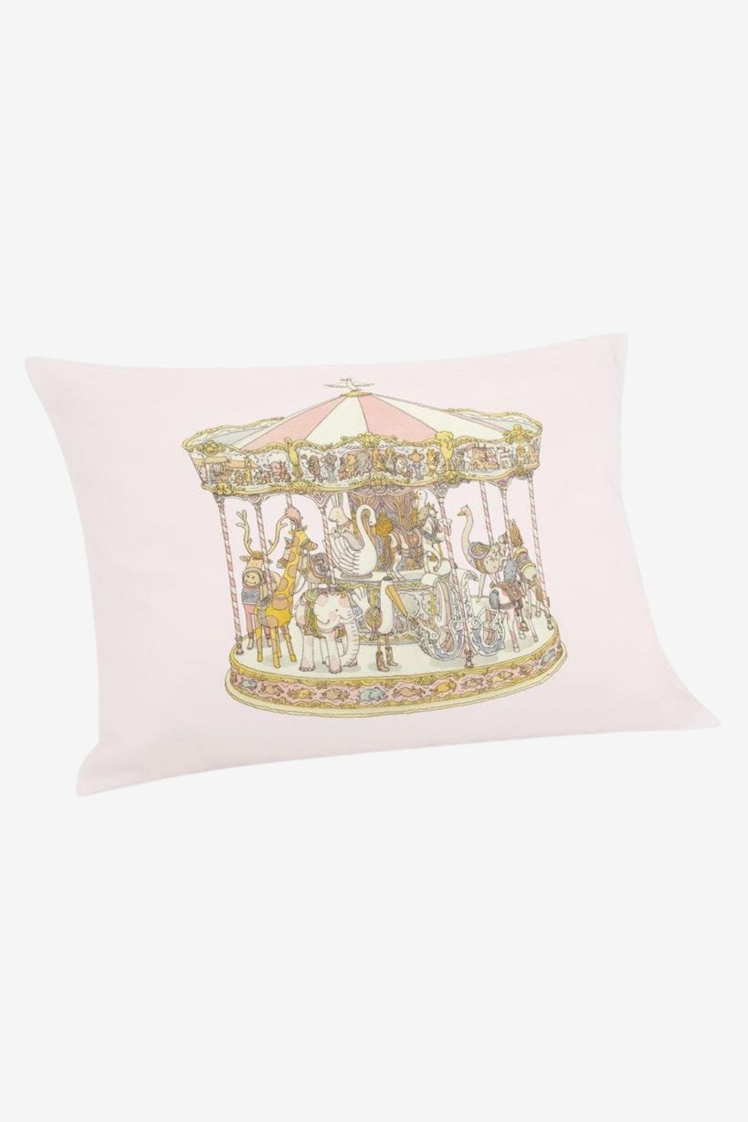 Satin Cushion - Carousel Pink