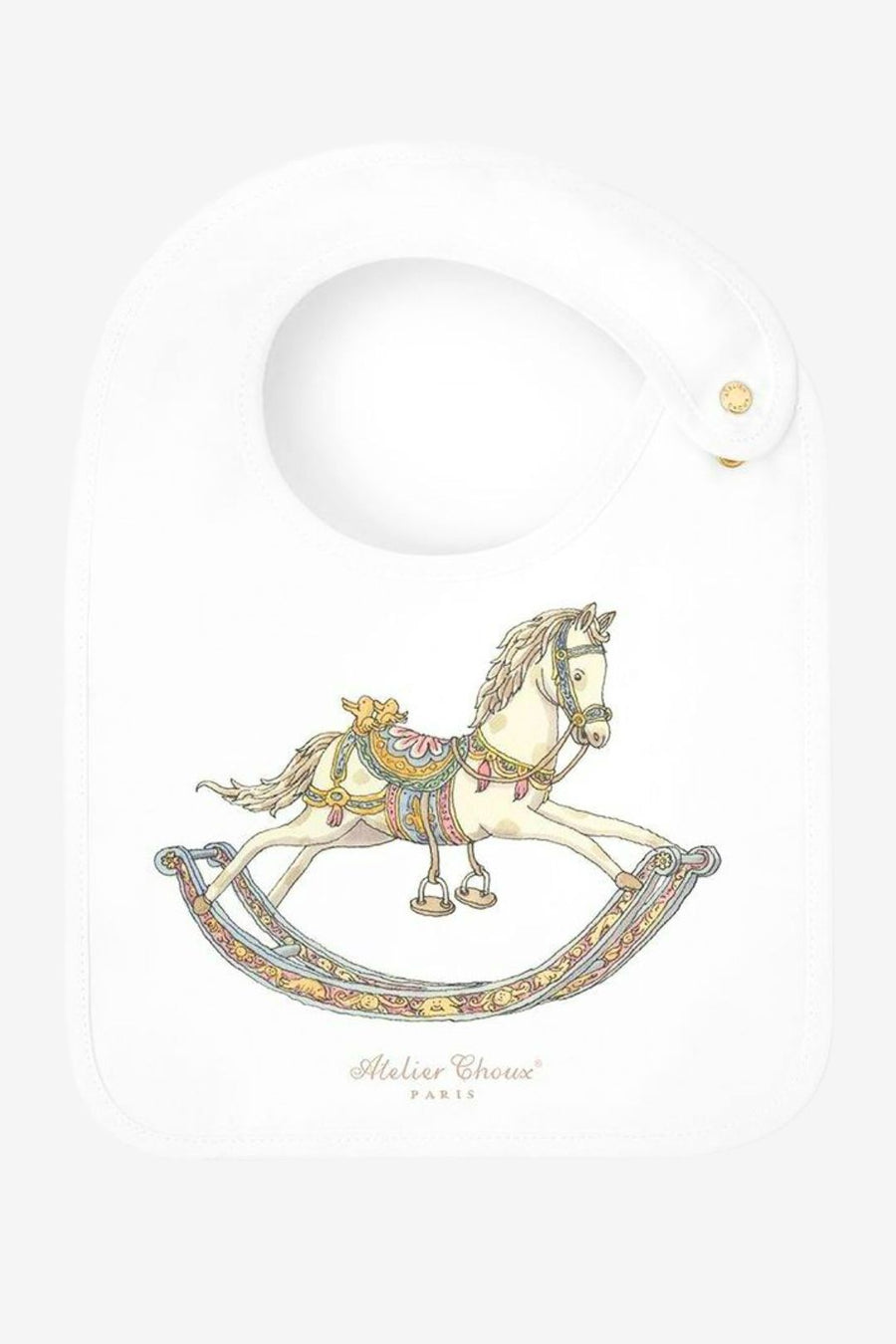 Satin Bib - Rocking Horse