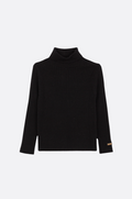 Elegant black knit sweater