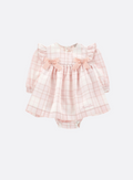 Dress with bodysuit and bows