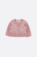 Scalloped-hem cardigan