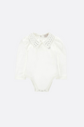Rhinestone shirt bodysuit