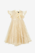 Bow-Detail Lace Dress