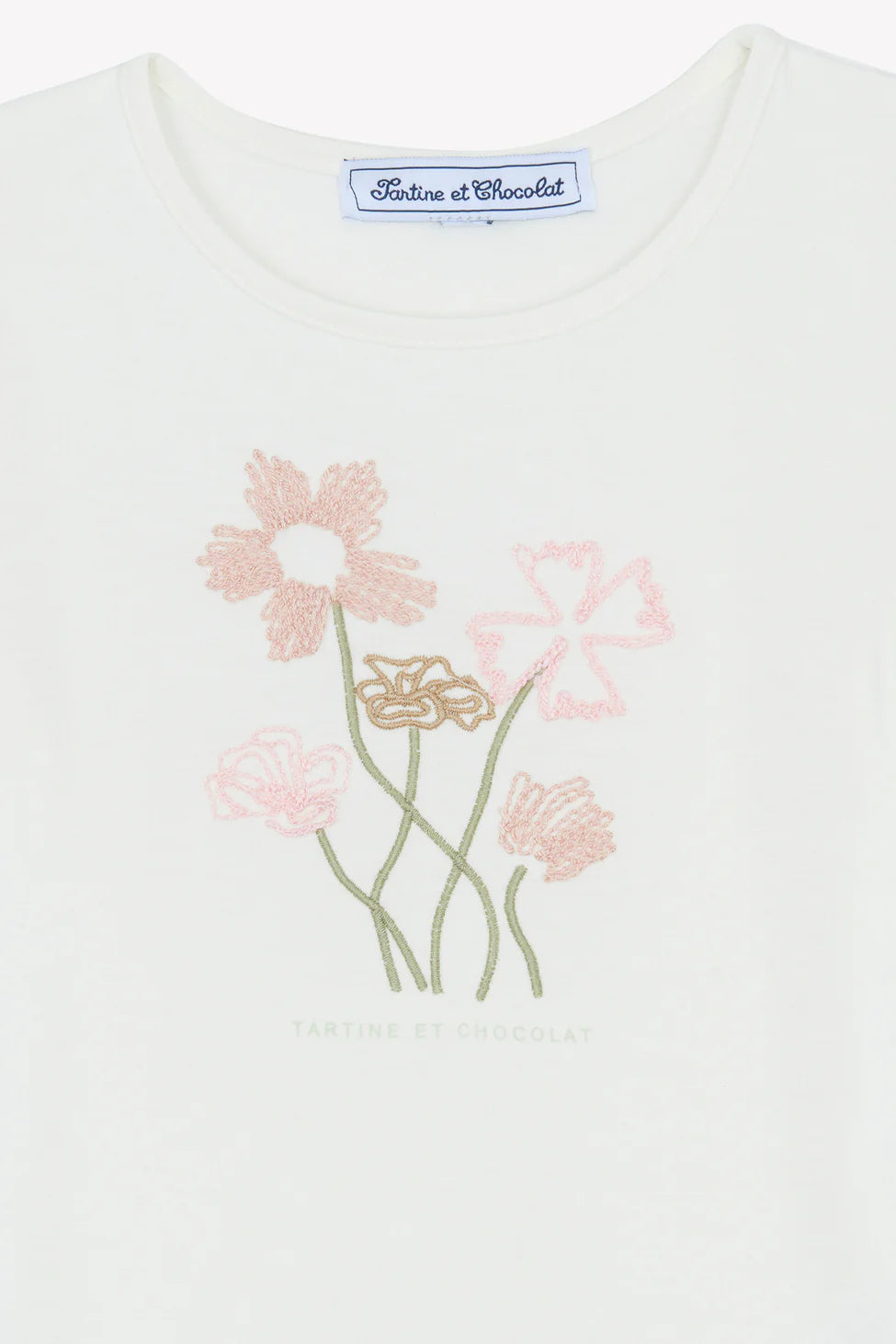 T-Shirt Flower embroidery